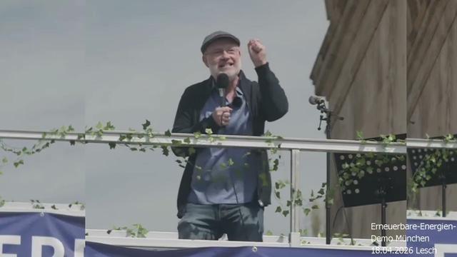 Harald #Lesch spricht auf Erneuerbare-Energien-Demo in #München 18.04.2026 ganze Rede solar wind