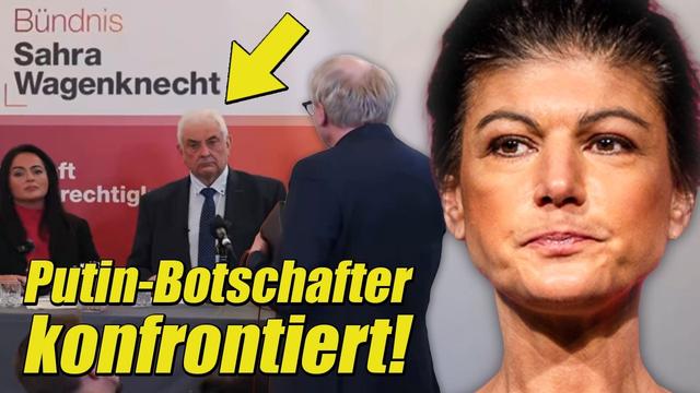 Journalist KONFRONTIERT Putin-Botschafter Bei Wagenknecht-Veranstaltung! Der DROHT Mit Rache!