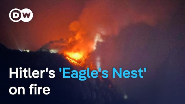 Hitler's mountaintop 'Eagle's Nest' goes up in flames | DW News