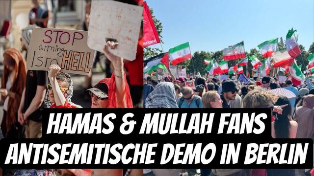Hamas, Taliban, Mullah-Fans und andere Antisemiten auf Pro Palästina Demo in Berlin | Extremismus