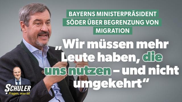 Exklusiv! Markus Söder über Bürgergeld, illegale Migration, die AfD und grüne NGOs