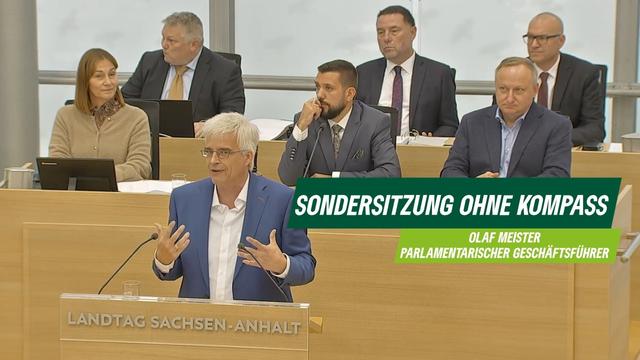 „Das ist die Simulation von Politik” I Olaf Meister zur Sondersitzung des Landtags am 14.10.2026