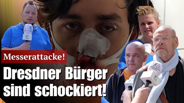 Messer-Attacke auf US-Amerikaner: Dresdner Bürger sind schockiert!
