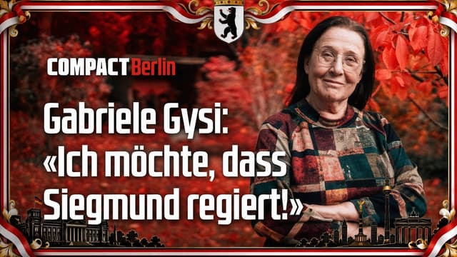 Gabriele Gysi: «Ich möchte, dass Siegmund regiert!»