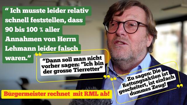 Bürgermeister rechnet mit Robert Marc Lehmann ab