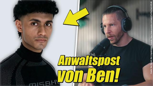 Von Wegen MEINUNGSFREIHEIT! Ben Ungeskripted Geht Mit ANWALT Gegen Kritiker Vor!
