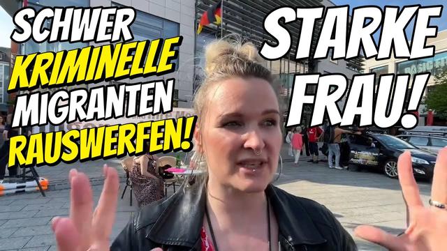 Starke Frau ❗️💥 Schwerkriminelle Migranten RAUSWERFEN! Interview Hagen über Migration & Kriminalität