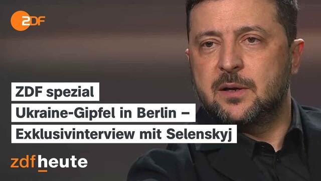 Ukraine-Gipfel in Berlin - Exklusivinterview mit Selenskyj | ZDF spezial