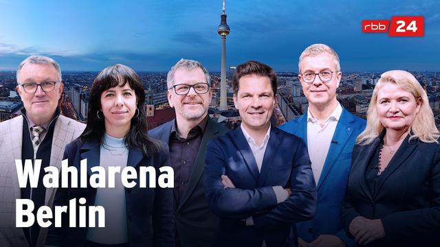 Berliner treffen auf Politiker: Die Wahlarena | rbb24 live