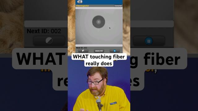 Why you never touch fiber optic cables (the tips)
