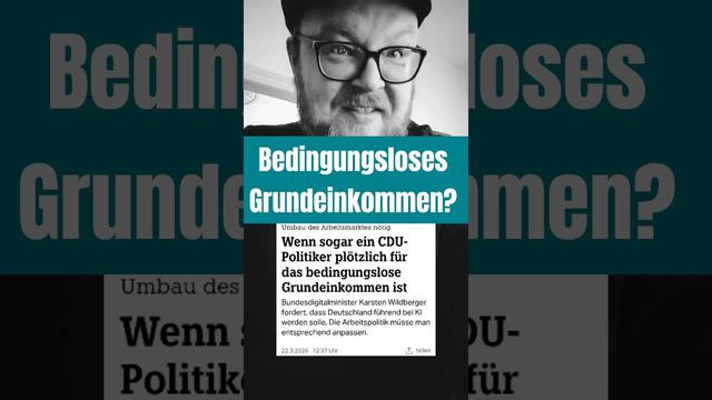 CDU fordert Bedingungsloses Grundeinkommen?!