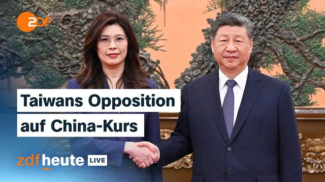 Trotz Drohungen: Taiwans Opposition zu Gast in China – was dahinter steckt | ZDFheute live