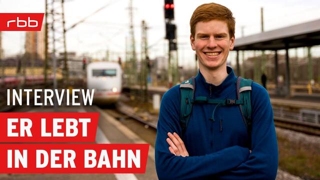 Zug statt Wohnung: So lebt Lasse Stolley komplett im Zug | Interview