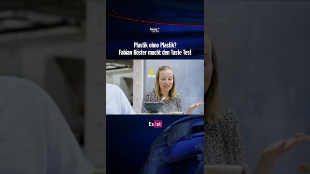 Plastik ohne Plastik? Fabian Köster macht den Taste-Test | heute-show #shorts
