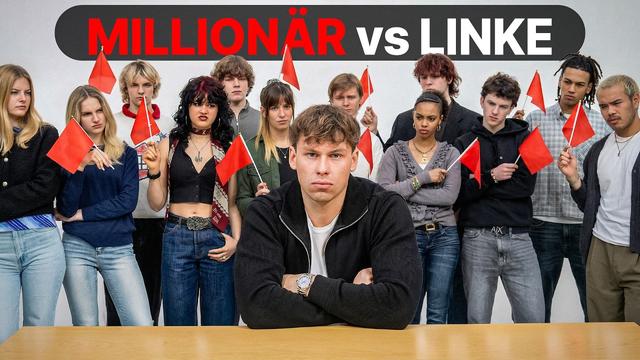 Millionär debattiert gegen linke Aktivisten (es eskaliert)
