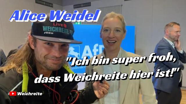 Alice Weidel "Ich bin super froh, dass Weichreite hier ist!" AfD 9.9.26 Bleckede