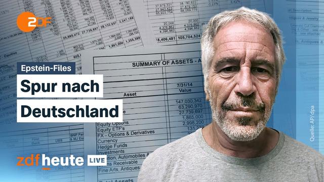 Epstein-Files: Wie ein deutscher Forscher mit Epstein Karriere machte | Recherche bei ZDFheute live