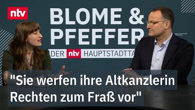 "Sie werfen ihre Altkanzlerin Rechten zum Fraß vor": Schlagabtausch bei "Blome & Pfeffer"