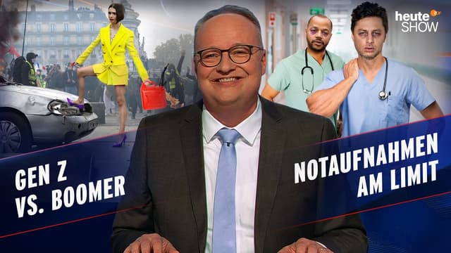 Gen-Z-Proteste | Reform für Notaufnahmen | Unfallrisiko E-Scooter | heute-show vom 23.10.2026