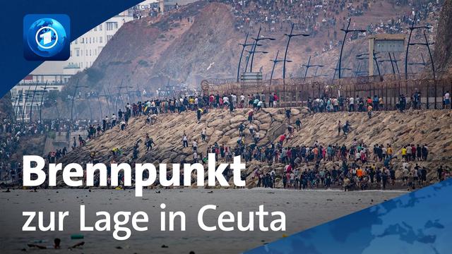 ARD-Brennpunkt zur Lage in Ceuta: Ansturm Hunderttausender Migranten