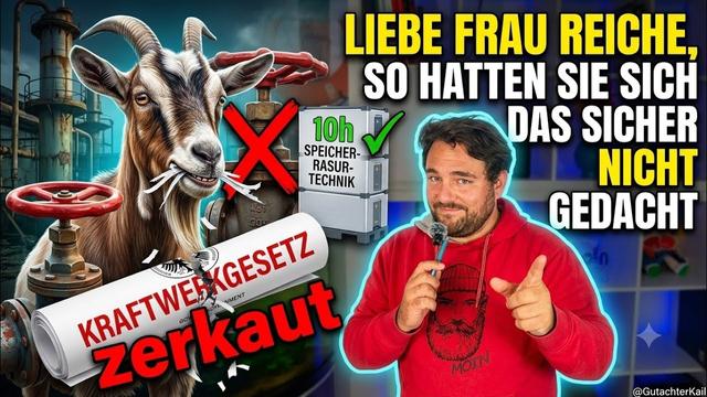 Katherina Reiches Gas-Märchen: Warum Speicher das Kraftwerksgesetz rasieren!
