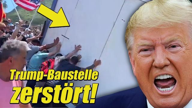 Demonstranten ZERSTÖREN Trump-Baustelle!
