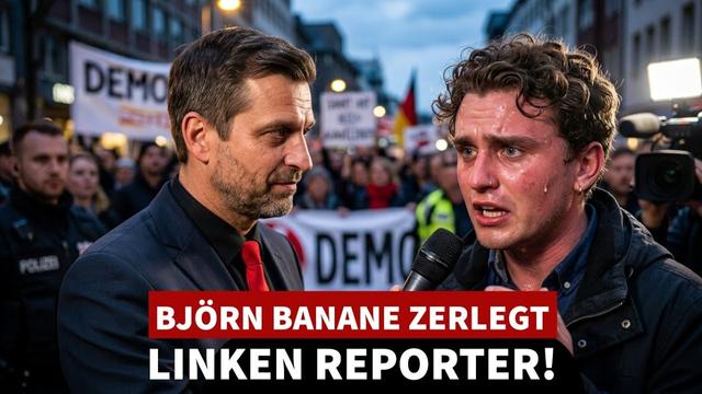 🔥BJÖRN BANANE ZERLEGT LINKEN REPORTER‼️