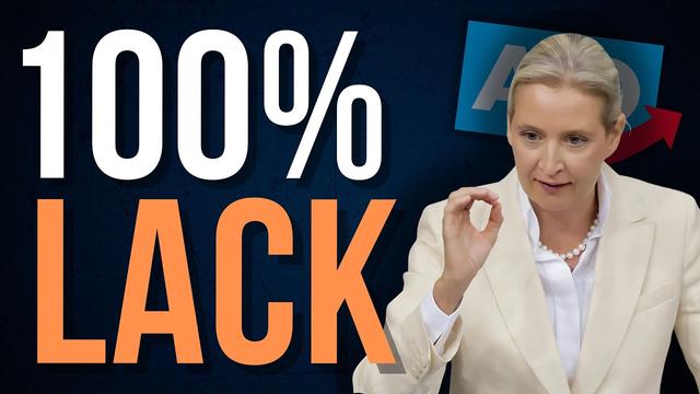 Alice Weidel blamiert die AfD und säuft weiter fleißig Lack