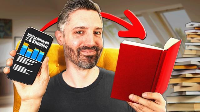 Ich habe meine Bildschirmzeit durch Bücher lesen ersetzt 🤓📖 Selbstexperiment