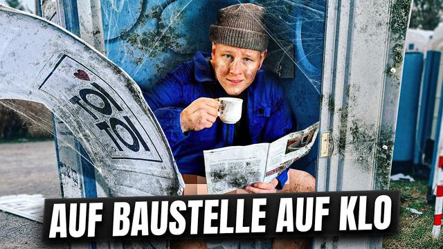 Wenn man auf Baustelle das Klo benutzen muss.