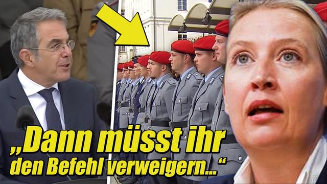 Bundeswehr-Redner WARNT Soldaten Vor AfD-Regierung Und KRITISIERT Merz!