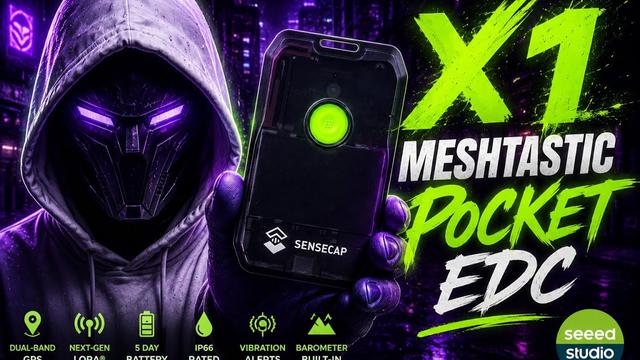 My New Meshtastic Pocket EDC | SenseCAP MeshTracker X1! 