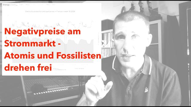 Negativpreise am Strommarkt - Atomis und Fossilisten drehen frei