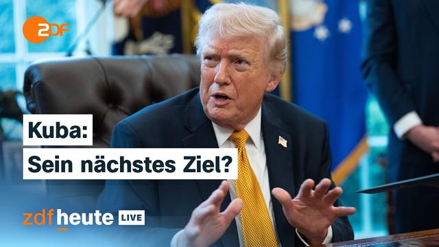 Warum Trump Kuba mit einer möglichen “Übernahme” droht | ZDFheute live ordnet ein