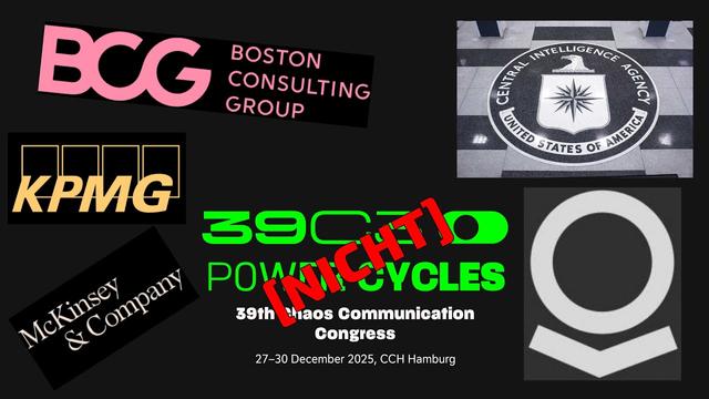 Consulting & Palantir - Cheating für Erwachsene - Kein CCC Vortrag