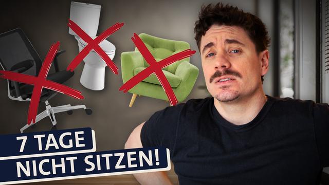 Challenge: 7 Tage nicht sitzen! Wie ungesund ist unser Stuhl-Lifestyle?