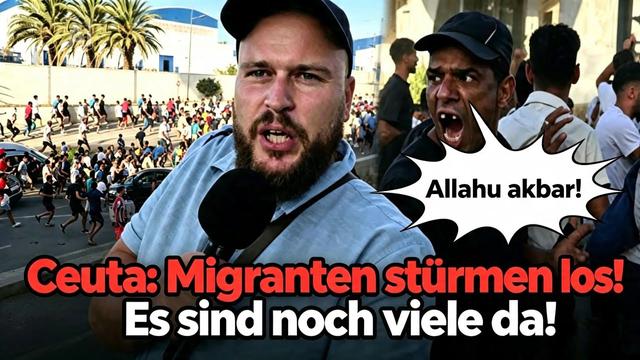 Ceuta: Migranten stürmen durch die Straßen! 