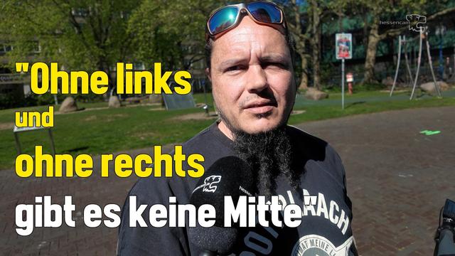 Kleine Umfrage vor der Nazidemo in Essen