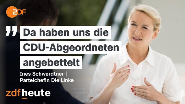 Linken Parteichefin Schwerdtner bestätigt Deal mit der Union | ZDF-Sommerinterview