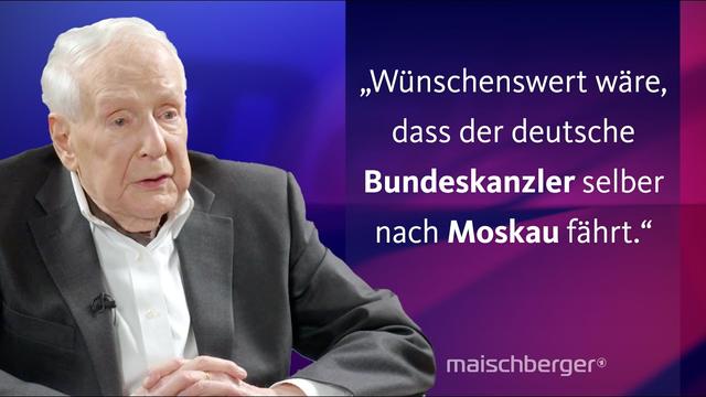 Klaus von Dohnanyi über die Rolle Europas im Ukraine-Krieg und die USA unter Trump | maischberger