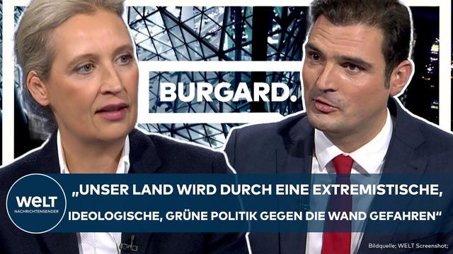 BURGARD: Alice Weidel - "Unser Land wird durch eine extremistische Politik gegen die Wand gefahren"