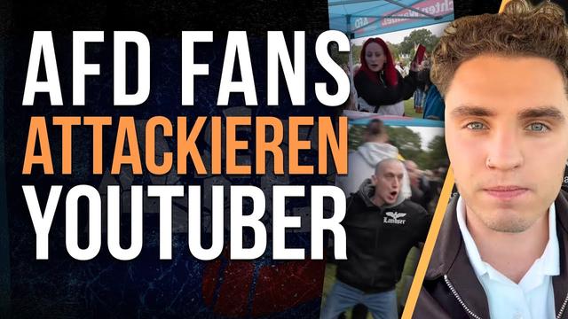 Krass! AfD-Fans attackieren Youtuber auf Demo brutal!