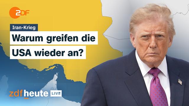 USA greifen wieder Ziele in Iran an: Was ist Trumps Plan? | ZDFheute live