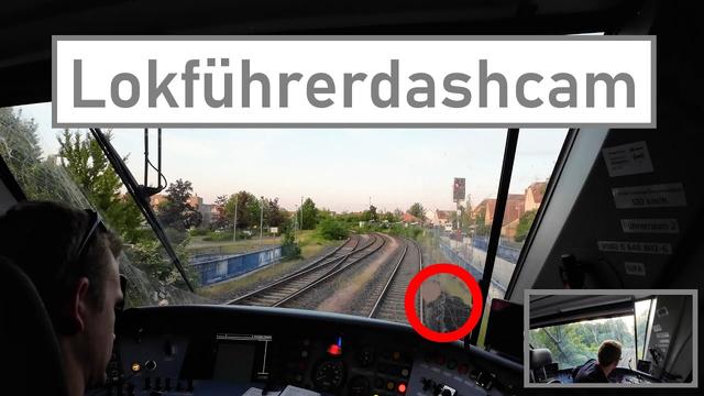 Dashcam Lokführer #5 | Schnellbremsung am Bahnübergang und Gleishüpfer