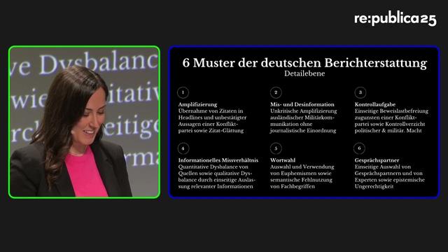 re:publica 25: Nadia Zaboura - Verlorenes Medienvertrauen, gefährdete Demokratie?