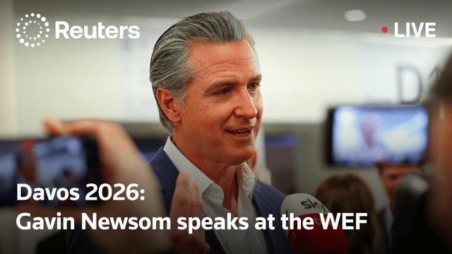 LIVE: Davos 2026 - Gavin Newsom speaks at the WEF | REUTERS