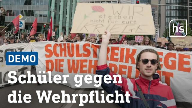 Demo gegen Wehrpflicht: Hessische Schüler auf den Straßen
