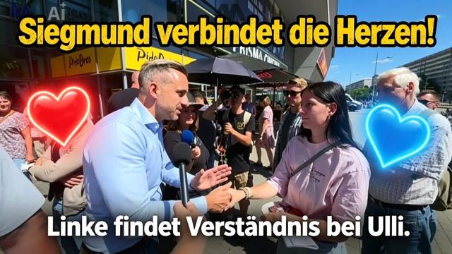 LINKE Frau 😲 Verständnis bei Siegmund!