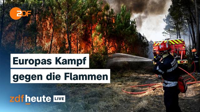 Waldbrände: Wie Einsatzkräfte aus NRW helfen und Deutschland sich schützen kann | ZDFheute live