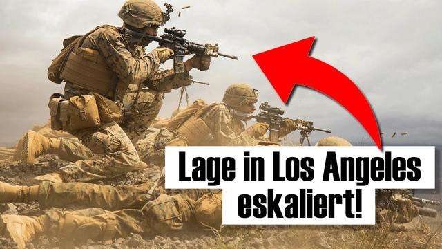 Trump setzt US-Marines gegen Aufständische in L.A. ein!